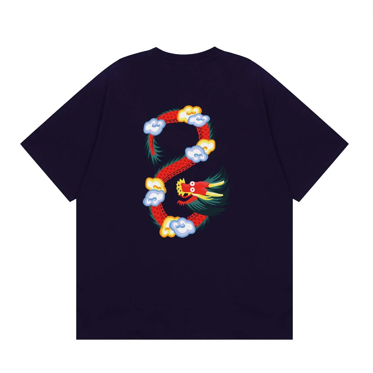 KENZO 2024 New Year Tiger Limited T-shirt YEAR OF THE DRAGON' EMBROIDERED CLASSIC T-SHIRT Color: White Black Hidden Blue Size: M L XL XXL Three Standards Style Number: K 92